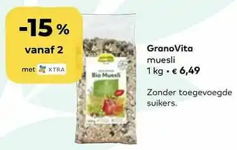 Bio Planet Granovita muesli aanbieding