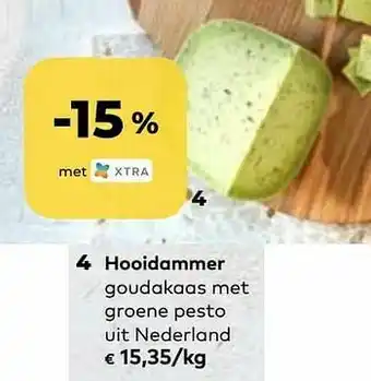 Bio Planet Hooidammer goudakaas met groene pesto aanbieding