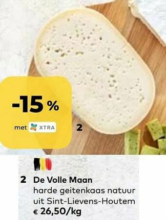 Bio Planet De volle maan harde geitenkaas natuur uit sint-lievens-houtem aanbieding