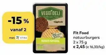 Bio Planet Fit food natuurburgers aanbieding