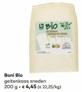 Boni bio geitenkaas sneden