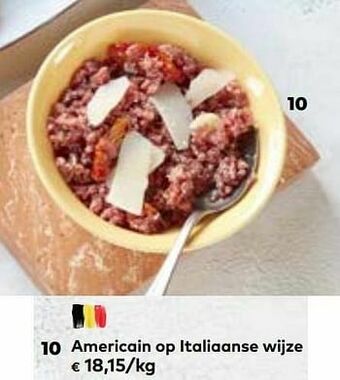 Bio Planet Americain op italiaanse wijze aanbieding