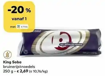 Bio Planet King soba bruinerijstnoedels aanbieding
