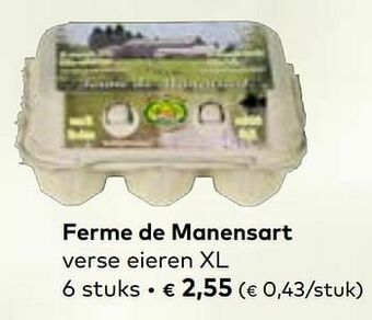Bio Planet Ferme de manensart verse eieren xl aanbieding