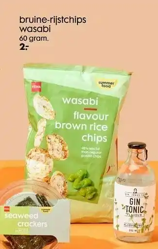 Bruine-rijstchips wasabi