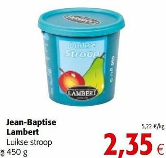 Colruyt Jean-baptise lambert luikse stroop aanbieding