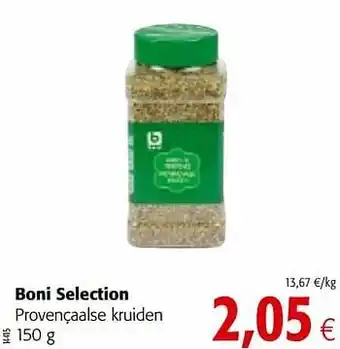 Colruyt Boni selection provençaalse kruiden aanbieding