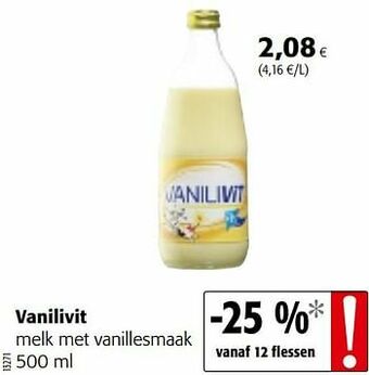Colruyt Vanilivit melk met vanillesmaak aanbieding