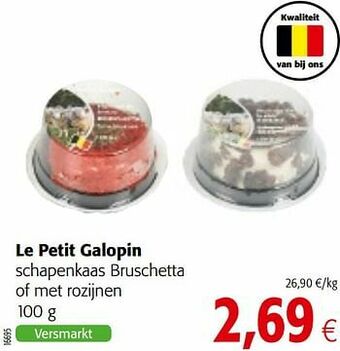 Le petit galopin schapenkaas bruschetta of met rozijnen