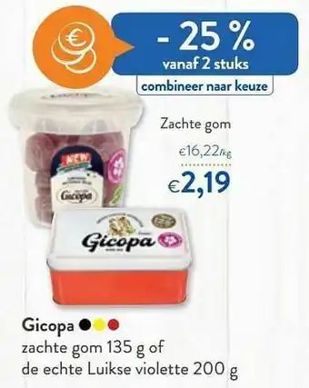 Gicopa zachte gom