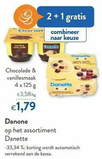 OKay Danone chocolade + vanillesmaak aanbieding