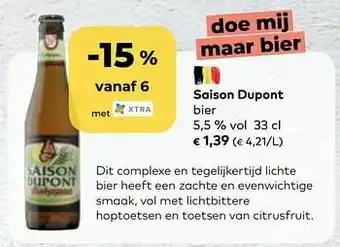 Saison dupont bier