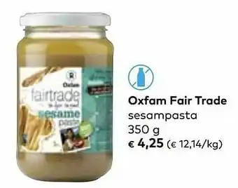 Oxfam fair trade sesampasta