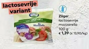 Bio Planet Züger lactosevrije mozzarella aanbieding