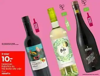 Neleman, pajaritos en the boho life wijn