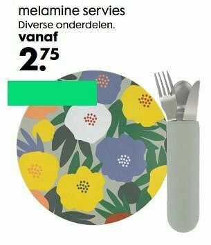 HEMA Melamine servies aanbieding