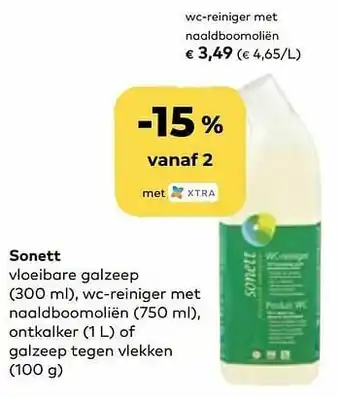 Sonett wc-reiniger met naaldboomoliën