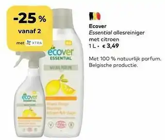 Bio Planet Ecover essential allesreiniger met citroen aanbieding