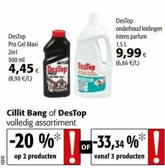 Colruyt Destop pro gel maxi 2in1 aanbieding