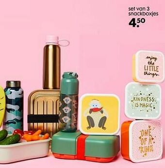 HEMA Set van 3 snackboxjes aanbieding
