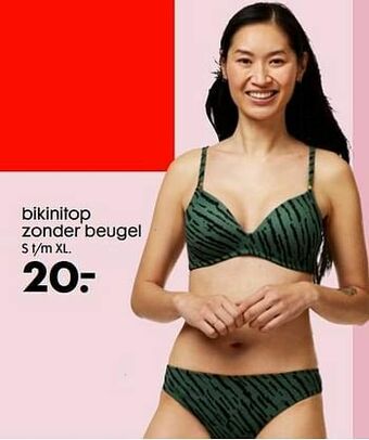 HEMA Bikinitop zonder beugel aanbieding