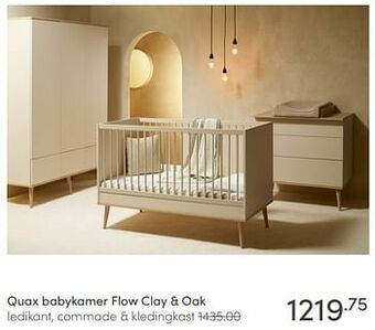 Baby & Tiener Quax babykamer flow clay + oak aanbieding