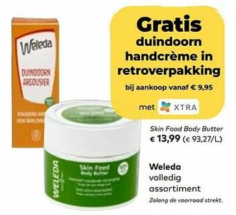 Bio Planet Weleda skin food body butter aanbieding