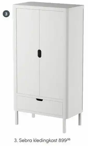 Baby & Tiener Sebra kledingkast aanbieding