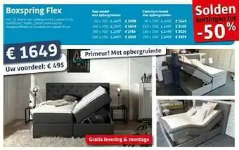 Boxspring flex