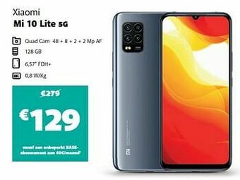 Base Xiaomi mi 10 lite 5g aanbieding
