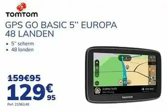 Tomtom gps go basic 5`` europa 48 landen