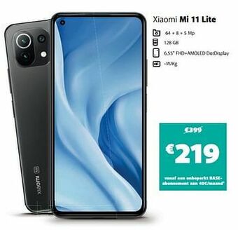 Base Xiaomi mi 11 lite aanbieding