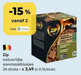 Zip natuurlijke aanmaakblokjes