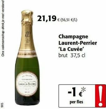 Colruyt Champagne laurent-perrier la cuvée brut aanbieding