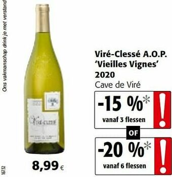 Colruyt Viré-clessé a.o.p. vieilles vignes 2020 cave de viré aanbieding