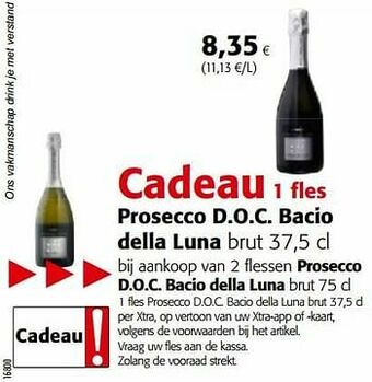 Colruyt Prosecco d.o.c. bacio della luna brut aanbieding