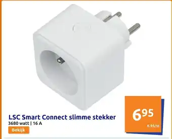 Action LSC Smart connect slimme stekker 3680 watt. 16 A aanbieding