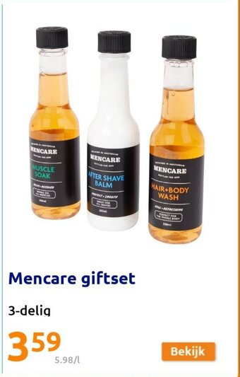 Action Mencare giftset 3-delig aanbieding
