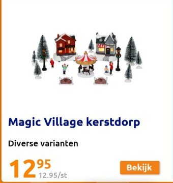 Action Magic Village kerstdorp aanbieding