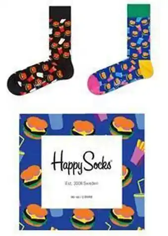 Bol.com Happy socks sokken - hamburger gift box - unisex aanbieding
