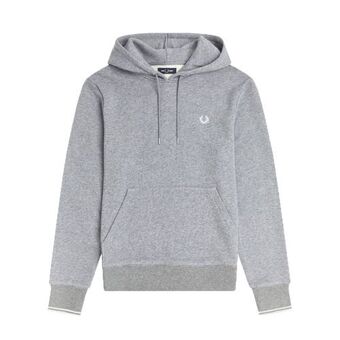 Plutosport Fred perry tipped hoodie heren aanbieding