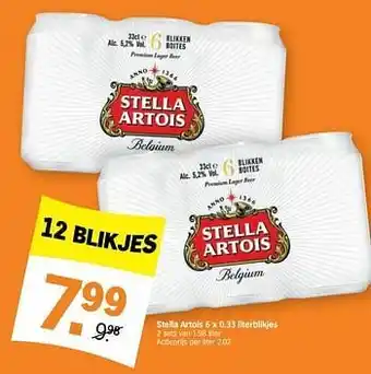 Stella artois 2 sets van 1,98 liter