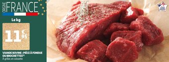 Auchan Viande Bovine: Piece A Fondue Ou Brochettes aanbieding