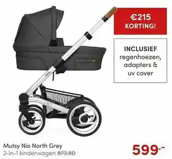 Mutsy nio north grey 2-in-1 kinderwagen