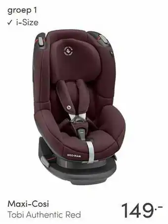 Maxi-cosi tobi authentic red