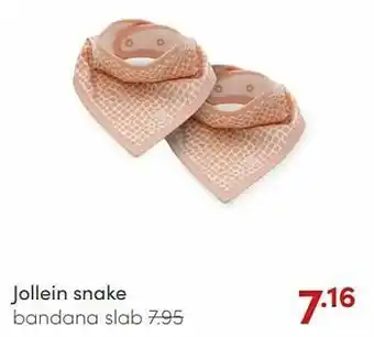 Baby & Tiener Jollein snake bandana slab aanbieding