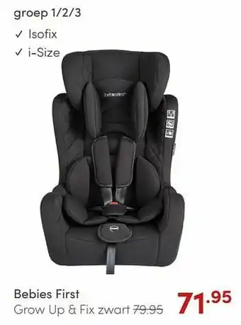 Baby & Tiener Bebies first grow up + fix zwart aanbieding