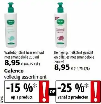Galenco volledig assortiment