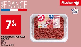 Auchan Viande Hachee Pur Boeuf Auchan aanbieding