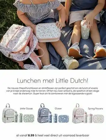 Baby & Tiener Little dutch de nieuwe mepal lunchboxen en drinkflessen aanbieding